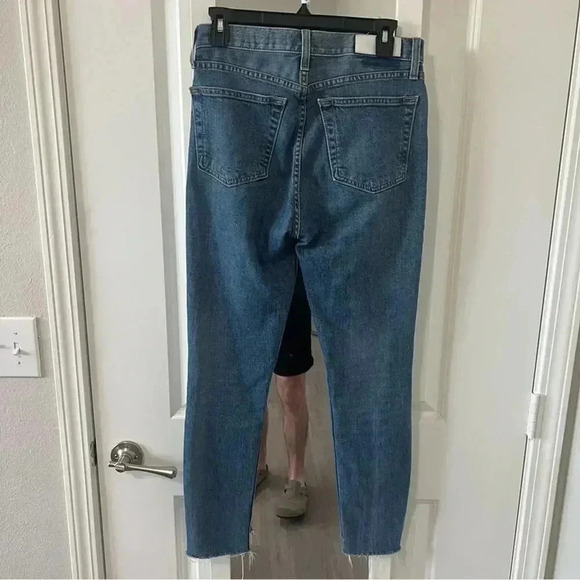 842 Re/Done High Rose Ankle Stretch Crop Jeans - Picture 4 of 6